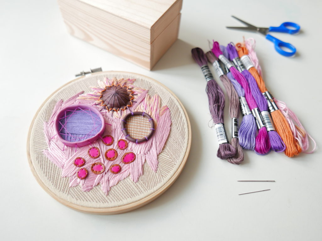 contemporary embroidery and the process of making it