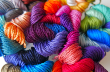 rainbow of threads