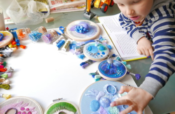 Embroidery and children