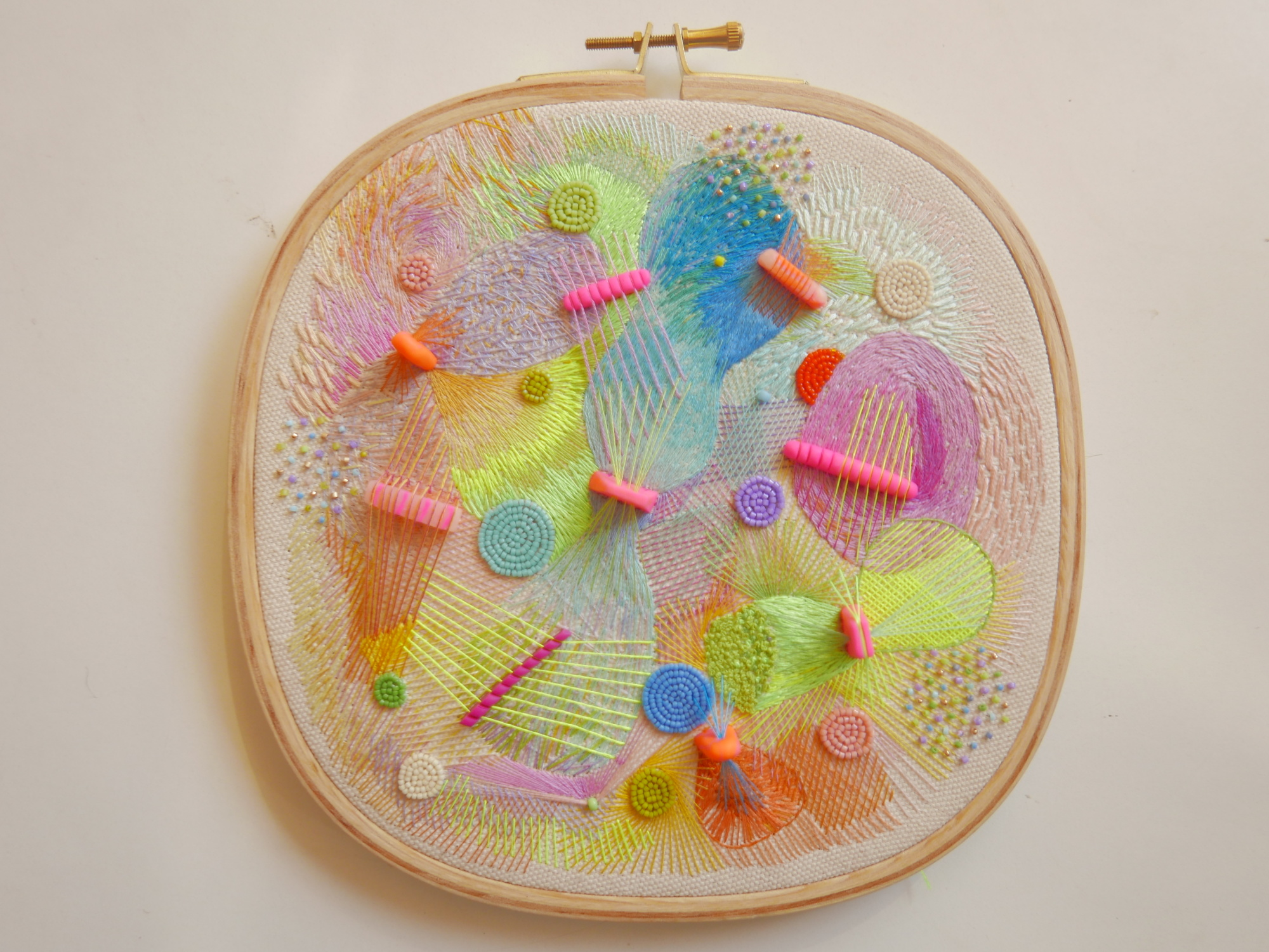 Full view of hand embroidery